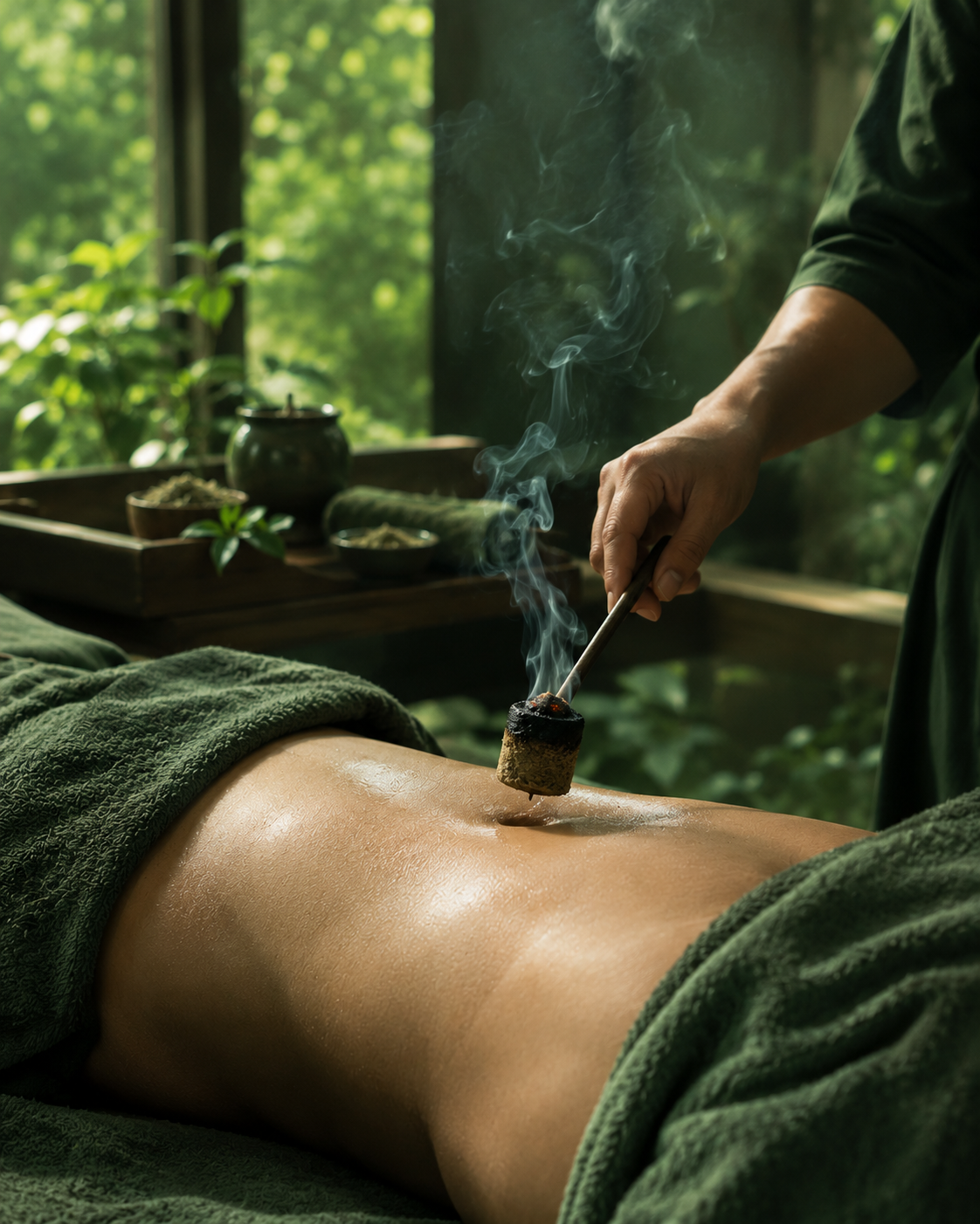 Warm natural light in a calm therapy room