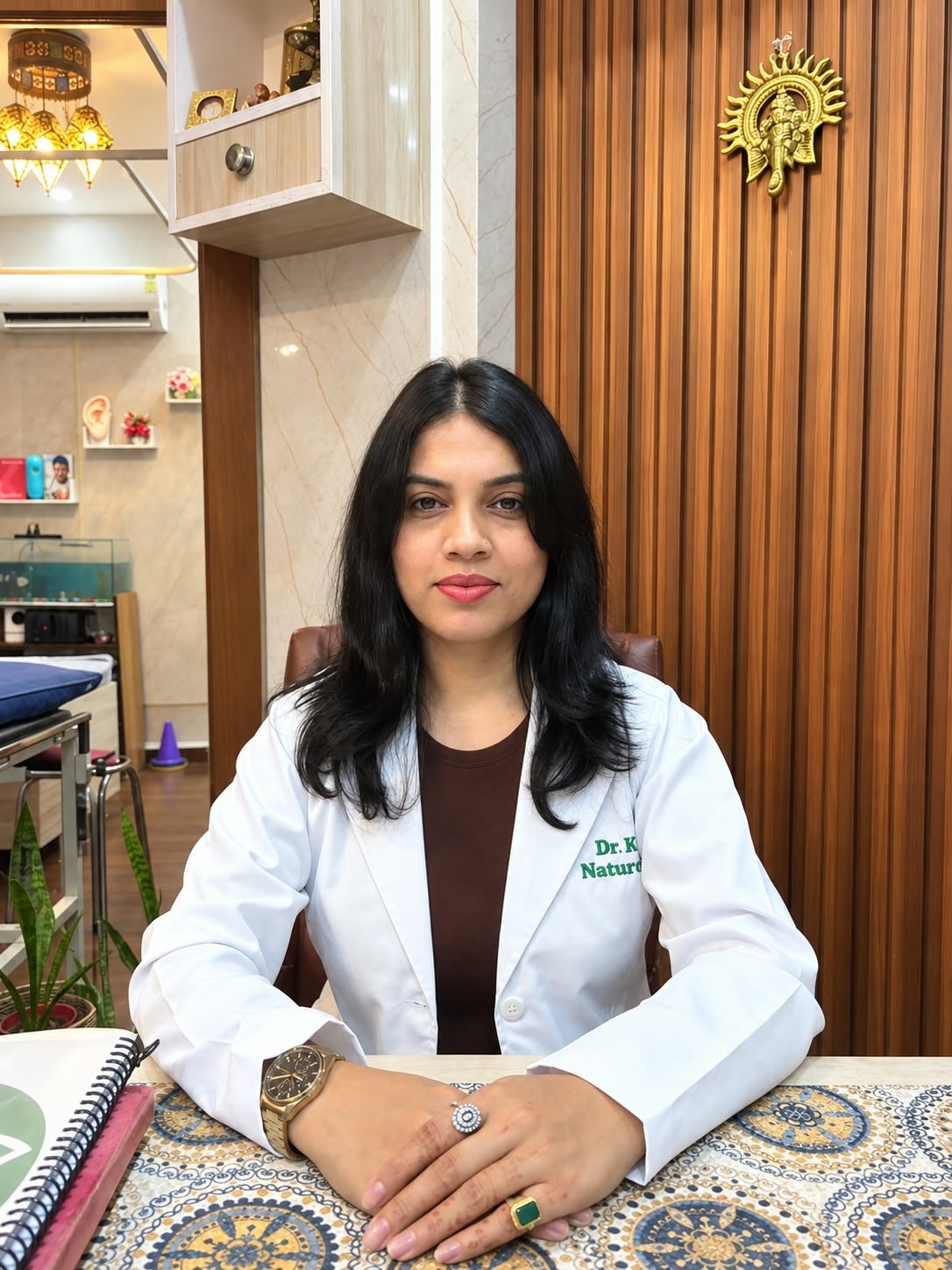 Placeholder portrait — replace with Dr. Kiran's approved photograph